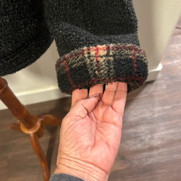 Sandro Fleece Teddy Bear Button Coat Jacket - Picture 6 of 6